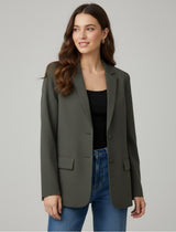 Essential Grey Oversized Blazer - Emeralds 