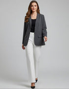 Essential Grey Oversized Blazer - Emeralds 