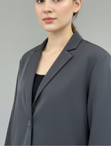 Essential Grey Oversized Blazer - Emeralds 