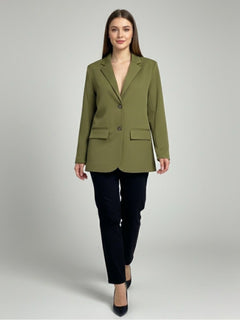 Essential Olive Oversized Blazer - Emeralds 