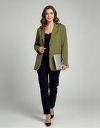 Essential Olive Oversized Blazer - Emeralds 
