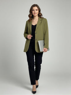 Essential Olive Oversized Blazer - Emeralds 
