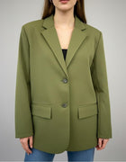 Essential Olive Oversized Blazer - Emeralds 