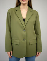 Essential Olive Oversized Blazer - Emeralds 