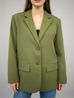 Essential Olive Oversized Blazer - Emeralds 