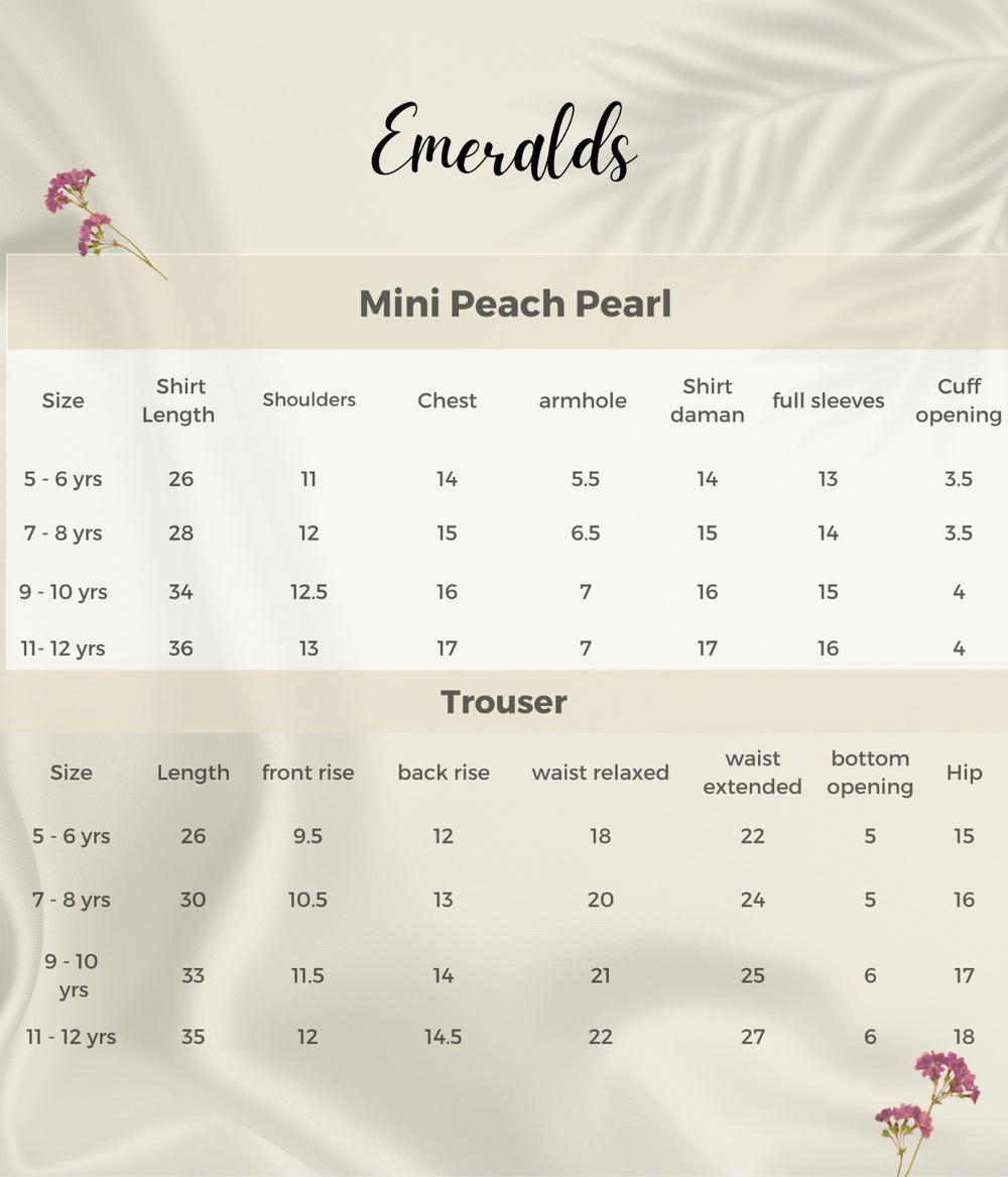 Mini Peach Pearl Size Guide