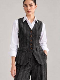 MARLOWE — Khaddi Waistcoat & Trouser Set